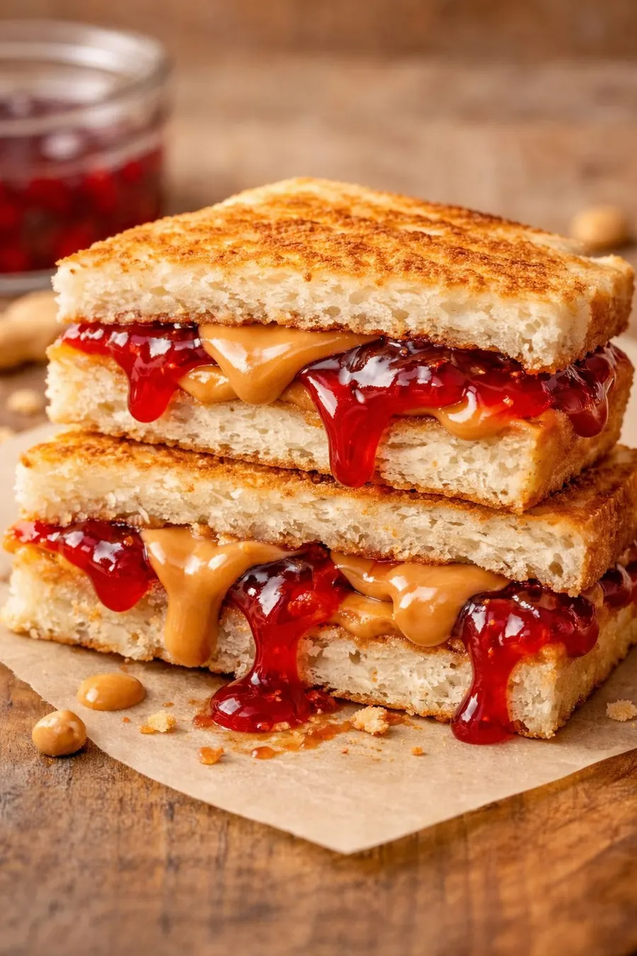 Peanut Butter and Jelly Jam Sandwich
